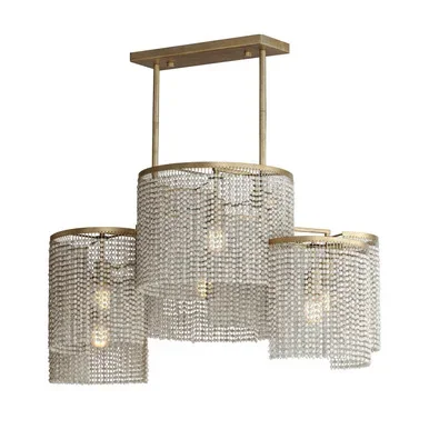 Fontaine Six Light Linear Pendant (22466WWDGS)