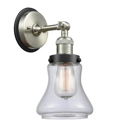 Franklin Restoration One Light Wall Sconce (203SN-BPBK-HRBK-G192)