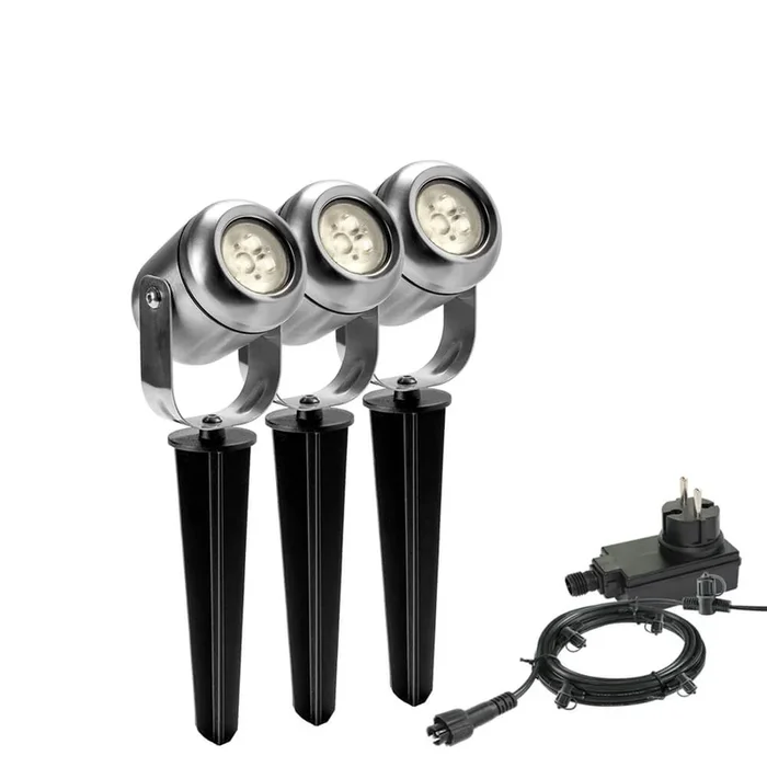 GardenLights – Spike-Punkt Jard 3er-Set Orientierbar