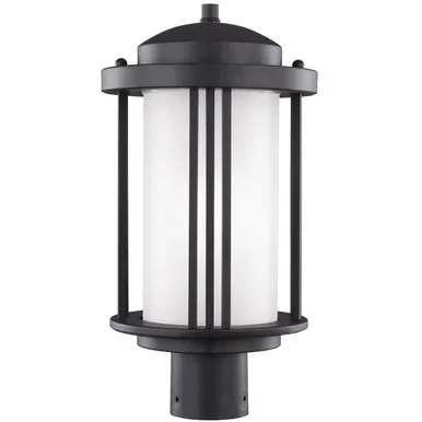 Generation Lighting Crowell One Light Outdoor Post Lantern in Black – 8247901-12