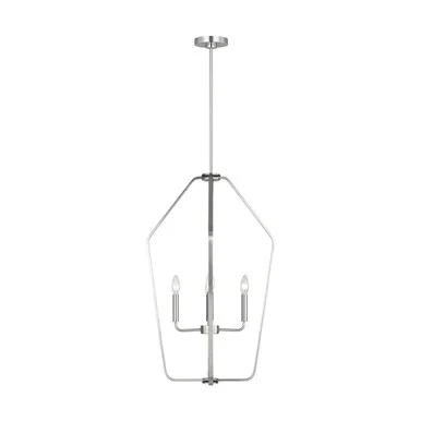 Generation Lighting Kennan Four Light Chandelier in Brushed Nickel – GLC1274BS
