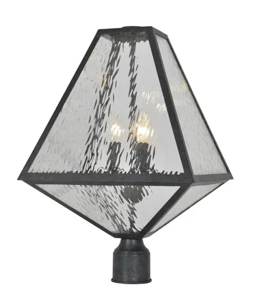 Glacier Three Light Outdoor Post Mount (GLA-9709-WT-BC)