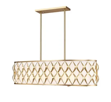 Harden Ten Light Linear Chandelier (1948-42L-MGLD)