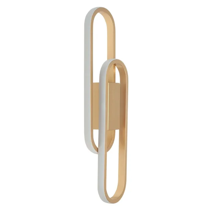 Highlight – Design-Wandleuchte Anello Messing 50cm