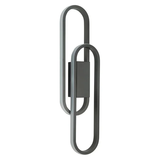Highlight – Design-Wandleuchte Anello schwarz 50cm