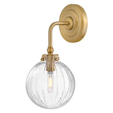 Hinkley Helene LED Wall Sconce in Lacquered Brass – 57410LCB