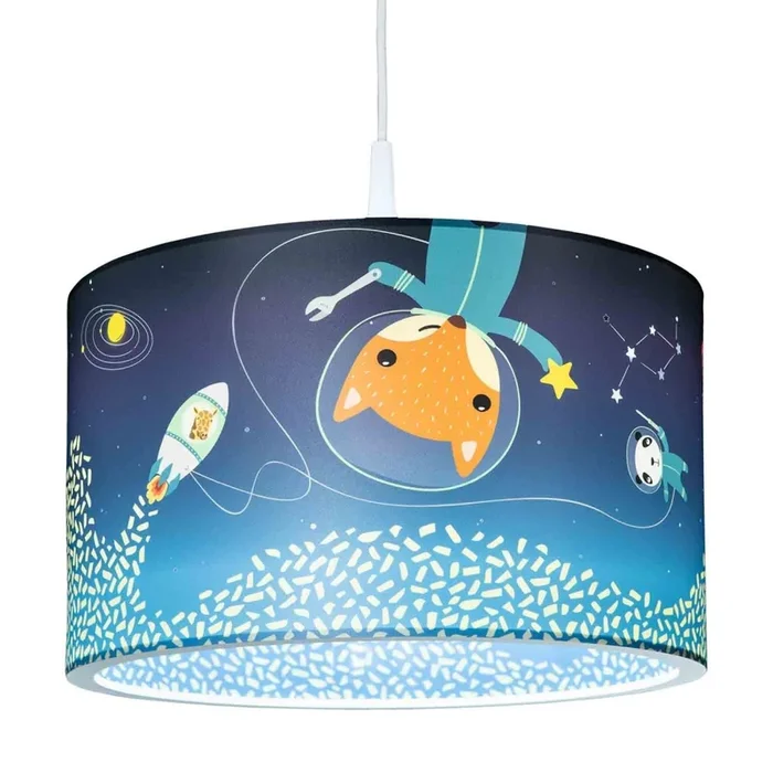 H�ngeleuchte LITTLE ASTRONAUTS „SPACE MISSION“ 25/40, E27, blau