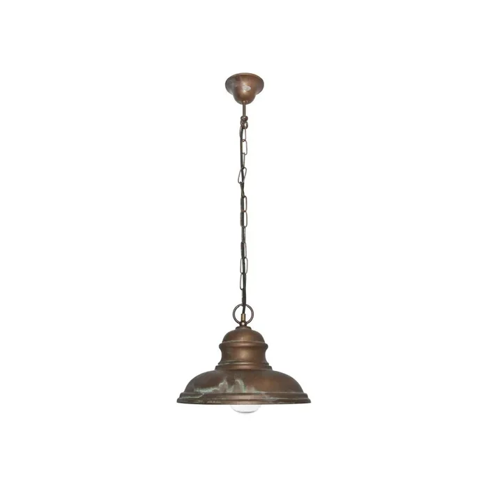 hochwertige Pendelleuchte Mill Altmessing Guss Seewasserbeständig E27 Ø33,5cm