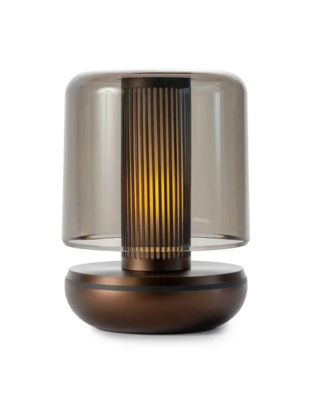 Humble – Wiederaufladbare Tischlampe Firefly Bronze geräuchert