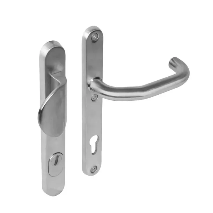 Intersteel – Haustürbeschläge Vurano Kernzugschutz 92mm ovaler Edelstahl