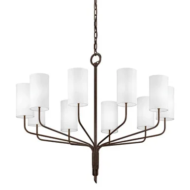 Juniper Ten Light Chandelier (F6179-HBZ)