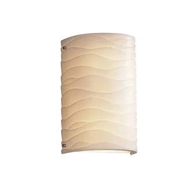 Justice Designs Porcelina Two Light Wall Sconce in Brushed Nickel – PNA-5541-WAVE-NCKL