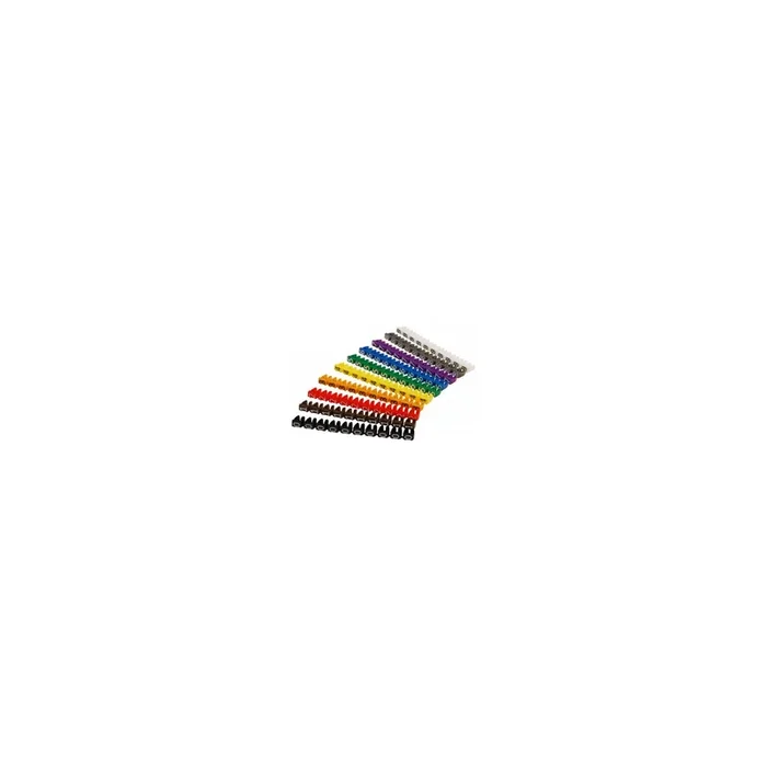 Kabelmarker-Clips McPower, bedruckt mit Ziffern 0-9, Kabeldurchmesser bis 6mm