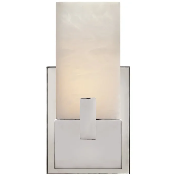 Kelly Wearstler Covet Short Clip Bath Sconce in Polished Nickel Wall Light W5.5″ x H10.75″KW 2113PN-ALB
