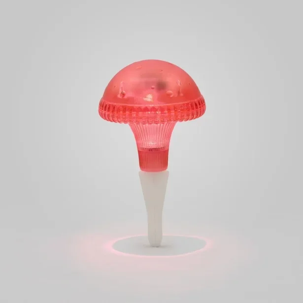 Konstsmide LED Balkonlampe in Pilzform Solar rot