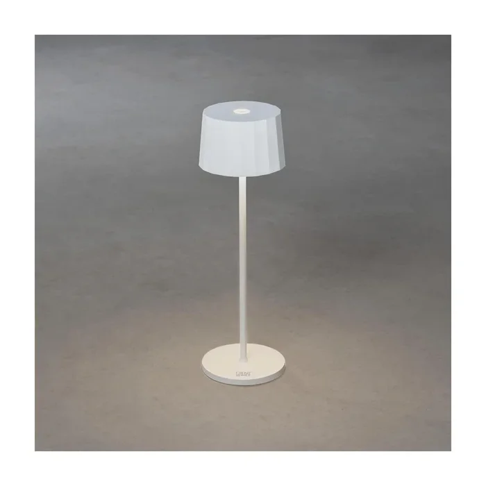 Konstsmide Positano LED Akkuleuchte Tischleuchte weiß dimbar IP54 7813-250