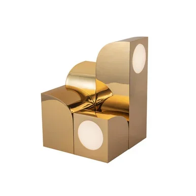 Kuzco Lighting Gypsum LED Table Lamp in Polished Brass – TL82412-PB