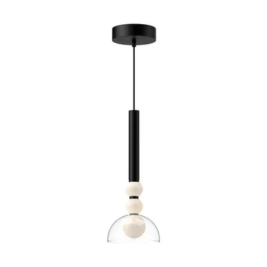 Kuzco Lighting Rise LED Pendant in Black/Clear – PD30502-BK/CL