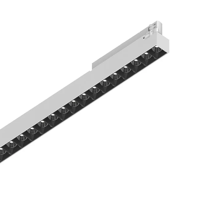 LED 3-Phasen Linearleuchte DISPLAY ACCENT ON-OFF 159,5cm, 60�, 42W, 3000K, 3750lm, IP20, wei�