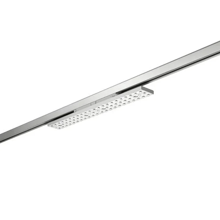 LED 3-Phasen Schienenstrahler BALI MIDI AS 75�/76�, 58.7cm, drehbar, schaltbar, 40W 4000K, silber