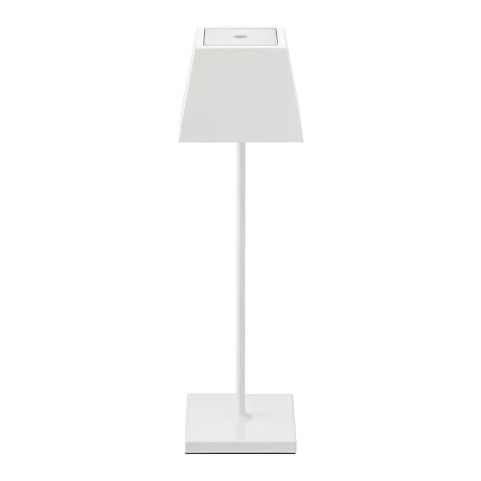 LED-Akkutischleuchte Nuindie ECKIG in Weiß 2,2W 180 lm Flex Mood 2200K-2700K mit Li-Ion-Akku inkl.Easy-Connect Ladekabel IP54