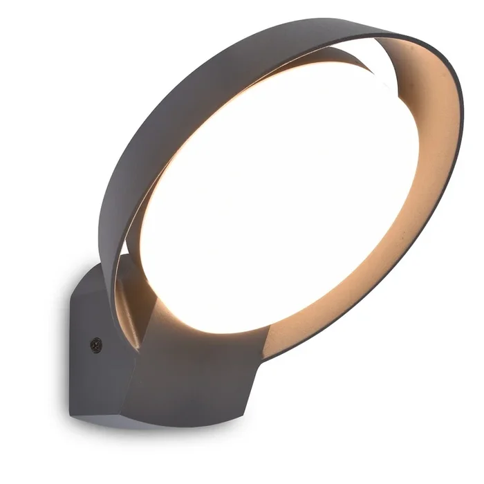 LED Au�enwandleuchte POLO, IP54, Guss-Aluminium, Anthrazit, 15W 3000K 1100lm 113�