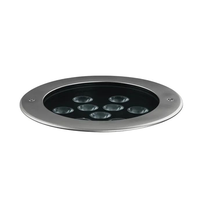 LED Bodeneinbauleuchte CRICKET+ 20 C/M, 26W, 3000K, 2177lm, IP67, IK10, statisch, edelstahl / Glas transparent
