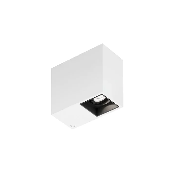 LED Deckenstrahler PLANO PETIT CEILING SURF 1.0 LED, 1-flammig, 3000K E 8W 220-240VAC DIM CRI90, wei� matt, schwarz matt