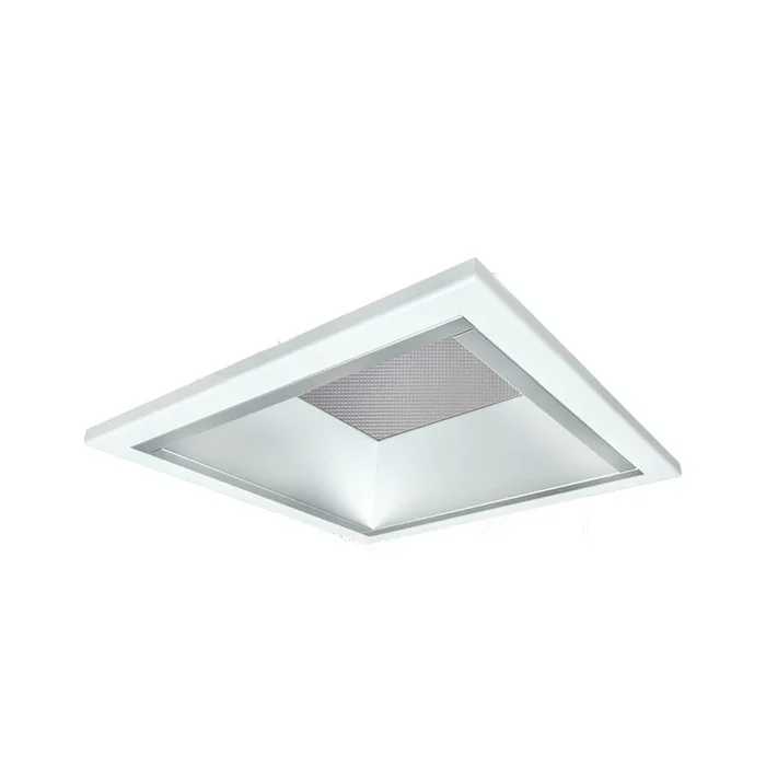 LED Einbau-Downlight, IP21 IK02, quadratisch, mikroprismatisch, UGR <19, DALI dimmbar, wei�, 17x17cm, 15W 4000K 1400lm