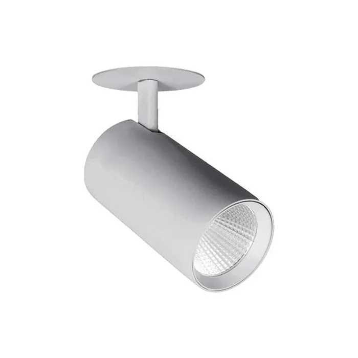 LED Halbeinbau-Richtstrahler TRAXX MAXI, 230V AC, 50 Hz, rund, CRI > 90, 30W, 40�, 3000K, 3975lm, silber