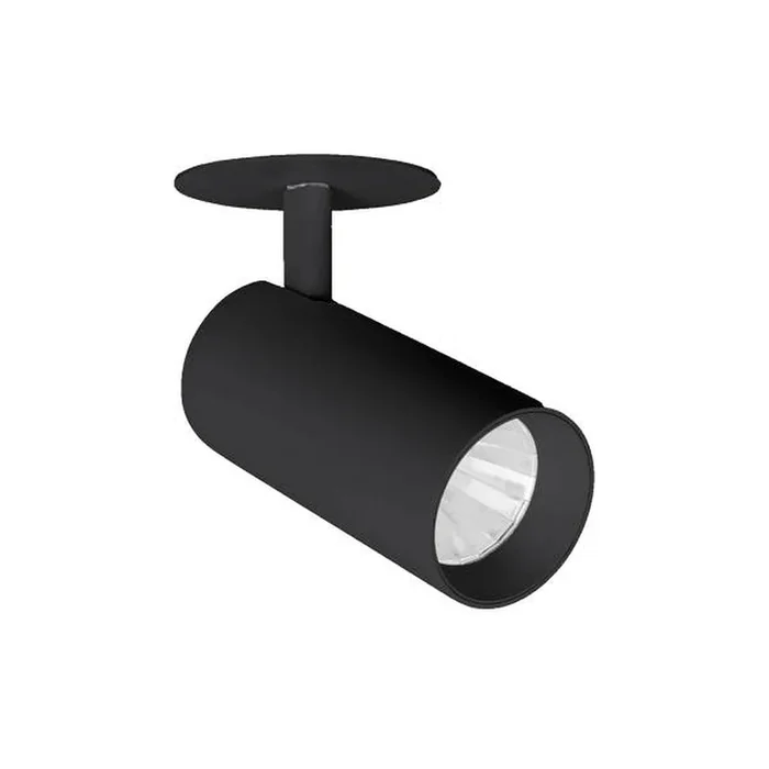 LED Halbeinbau-Richtstrahler TRAXX MIDI, 230V AC, 50 Hz, 23W, 50�, 3000K, 2940lm, CRI > 90, rund, schwarz
