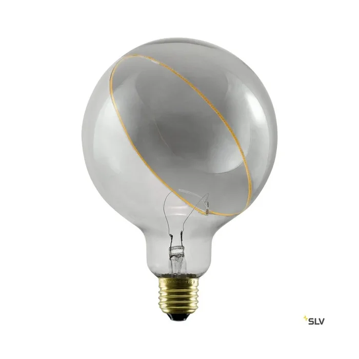 LED Illusion Globe 125 slanting top, LED-Leuchtmittel, smokey, E27, PHASE, 5 W, 2200 K