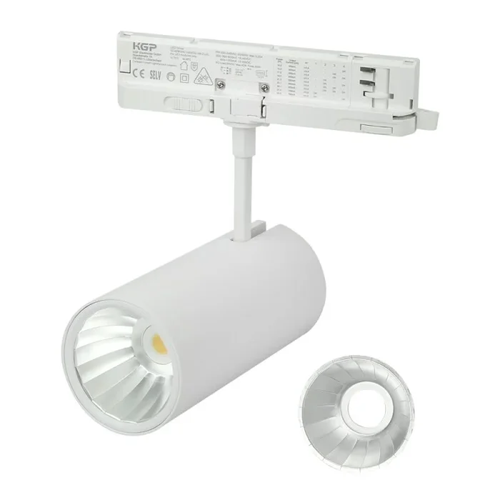 LED line Prime LED 3-Phasen Stromschienenstrahler Lumicanto Weiß 14-29W 3200lm CCT 3000K/4000K/6000K 36°/60°