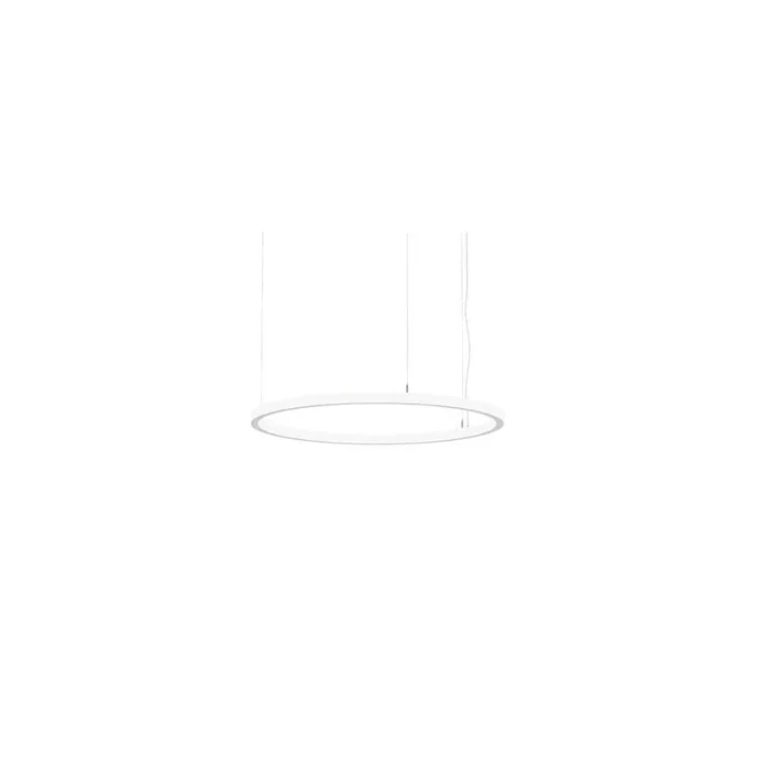 LED Pendelleuchte ANDROS IN/OUT, Ringform, � 80cm, CRi >90, UGR <22, Matter dimmbar, 60W 3000K, strukturwei�