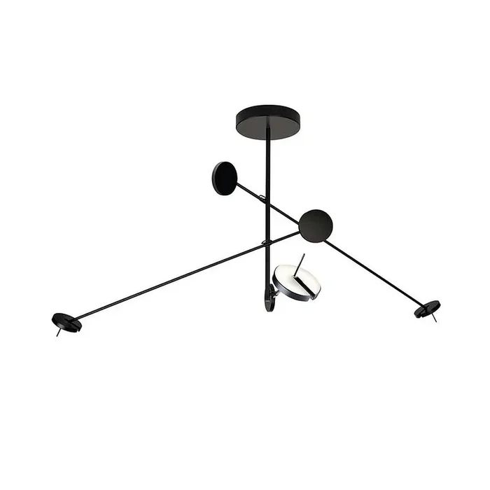LED Pendelleuchte INVISIBLE TRIPLEX, 3-flammig, verstellbar, schaltbar, schwarz, 29.6W 2700K 1488lm