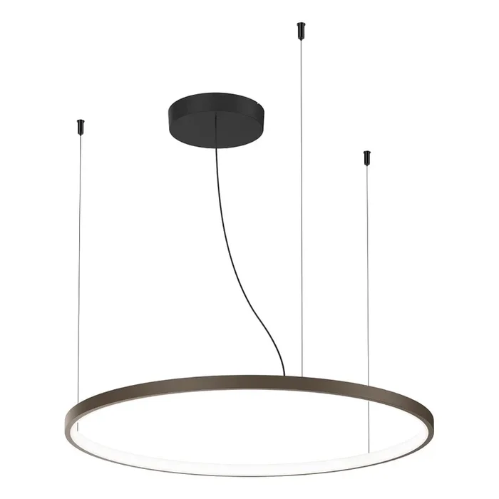 LED Pendelleuchte KUJO 3.0, Ring � 75.6cm, H�he max. 400cm, 18.8W 2700K 1520lm, CRi >90, dimmbar, bronze