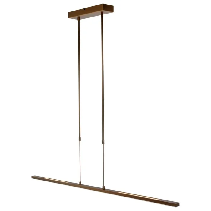 LED Pendelleuchte ZELENA, Up/Down, 122cm, 17+8W 2200-4000K (CCT) 1680+840lm, CRi >90, mit Touch-Dimmer, bronze geb�rstet