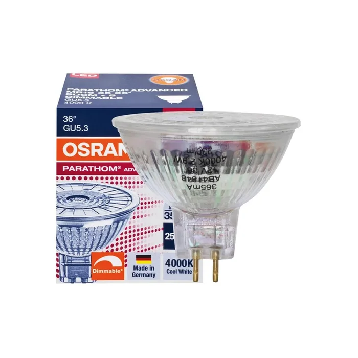 LED Reflector Lamp, GU5.3/12V/5W-4000K, 36 °, Parathom® DIM, MR16