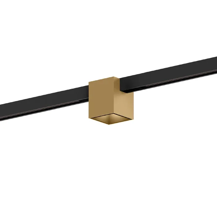 LED Schienenstrahler BOX ON STREX 1.0 LED 2700K B-M 7W 48V DALI CRI90, champagner
