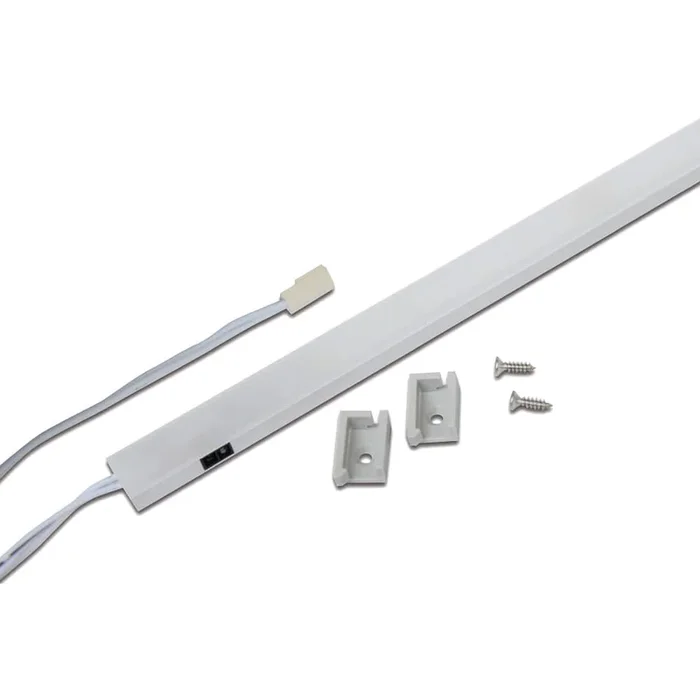 LED Schrankleuchte SIL-LED 2, f�r 16er Korpus, 41,7cm, 1,3W, 24V, 4000K, 118lm, IP20, mit IR-Sensor, Aluminium, opal