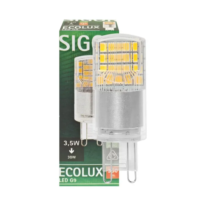 LED-Stiftsockellampe G9 ECOLUX 3,2W klar 350lm 2700K