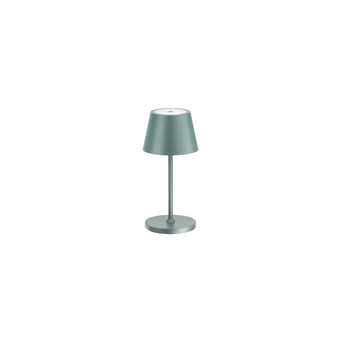 LED-Tischleuchte ROLF KERN „Club“ 25cm, Basaltgrau, Akku, dimmbar