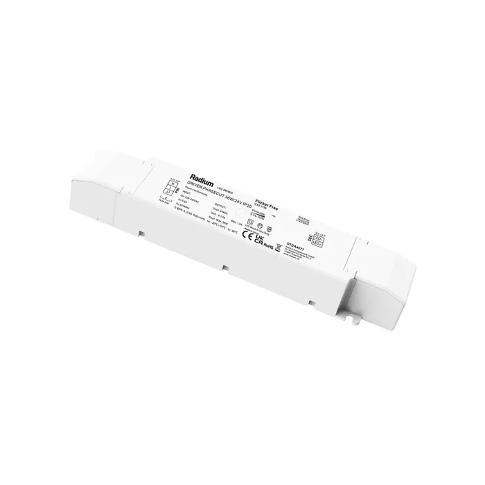 LED-Treiber DRIVER PHASECUT 36W/24V, IP20, dimmbar mit Phasenabschnitt /-anschnitt