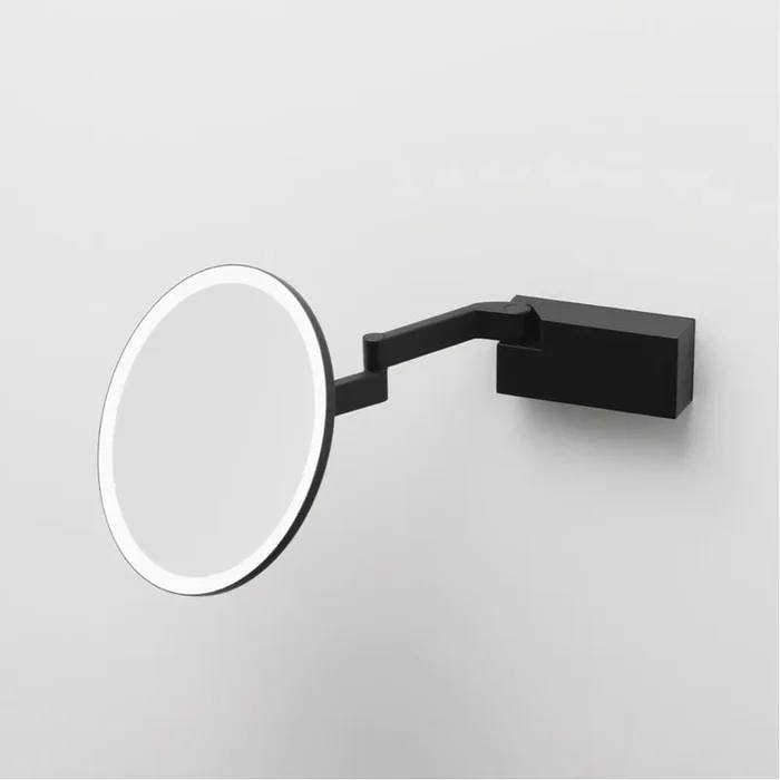 LED Wandkosmetikspiegel VISION R, 5-fache Vergr��erung, 12W, 3000-5000K, 588lm, CRI>95, IP44, schwarz/matt