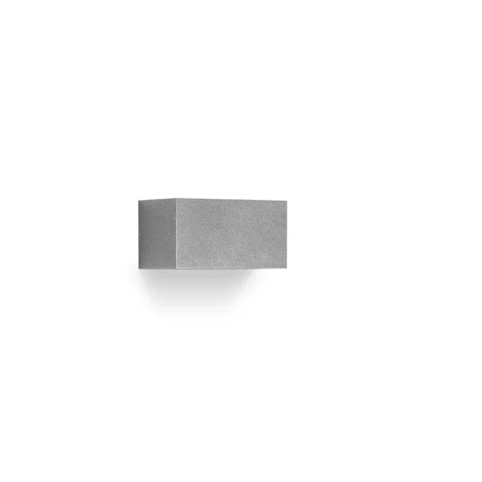 LED Wandleuchte QUASAR 20 M, 12,5W, 3000K, 407lm, IP65, IK06, statisch, Glas opal, grau