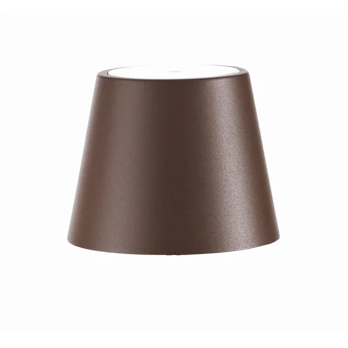 Leuchtenschirm f�r LED Akkuleuchte POLDINA, Aluminium, rostfarben