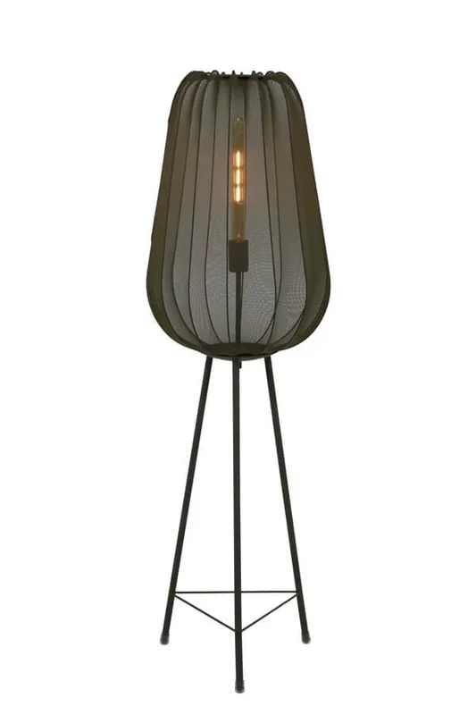 Light & Living – Böhmische Stehleuchte Plumeria grün Ø 42cm