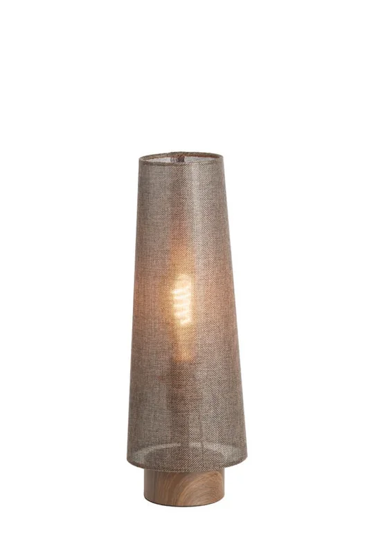 Light & Living – Braune Tischlampe Howie Holz Ø 15cm