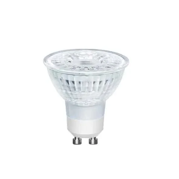 LM LED-GU10-Leuchtmittel DIM. Glas Refl. 38° 5W-350lm – Lichtfarbe warmweiß