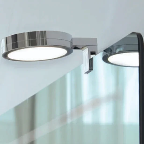 LM LED Spiegelleuchte AQUA Blattsilber CCT IP44 6W/840-27